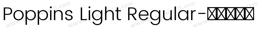 Poppins Light Regular字体转换